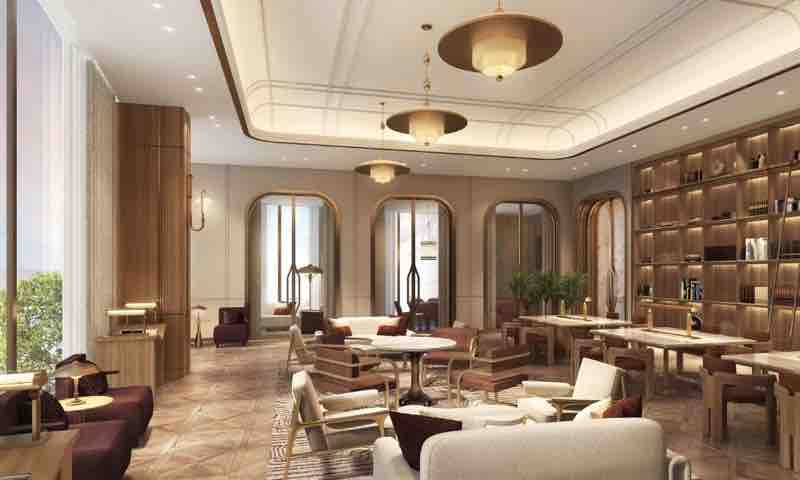 Clubhouse lounge at L&T Aravista